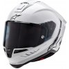 Přilba SUPERTECH R-10 SOLID, ALPINESTARS (bílá/matný karbon, vel. M)