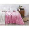 XPOSE® Mikroplyšová deka Exclusive s baránkom - ružová 200x230 cm, Mikroplyš s baránkom