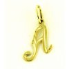 KA 5105A - Zlatý prívesok písmeno zo žltého zlata 0.29 g 0.29 g