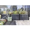Vyvýšený záhon Vitavia Linus In&Out 401 S 185x65x40,1 cm plechový granit/čierny
