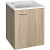 Aqualine ZOJA/KERAMIA FRESH umývadlová skrinka 40x50x32cm, dub platin 51048DP