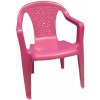 IPAE Dětská židlička plast/růžová