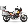 Kompletná sada hliníkových kufrov SHAD TERRA, 48L topcase 36L/47L bočné kufre, vrátane montážnej sady a platne SHAD MOTO GUZZI V 85 TT