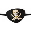 Pirátska klapka na oko s lebkou