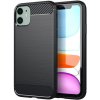 Techsuit Carbon Silicone kryt na iPhone 11 – čierny