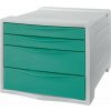 Zásuvkový box ESSELTE Colour Breeze A4, 4 zásuvky, zelený (626285)