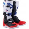 Boty TECH 3, ALPINESTARS (bílá/černá/modrá/červená, vel. 45,5)