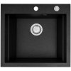 Pyramis Granitový drez Siros 1B, black, 57 x 51,5 cm