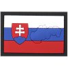 Gumová nášivka 101 Inc vlajka Slovensko s obrysom - farebná