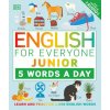 English for Everyone Junior: 5 Words a Day: Learn and Practice 1,000 English Words (Brožovaná)