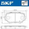 SKF Sada brzdových platničiek kotúčovej brzdy VKBP 80531 A