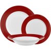 Ambition Aura Red tanierová sada pre 6 osôb, 18 ks