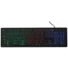 Klávesnica tenká s LED svetlom ART AK-20 čierna