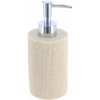TENDANCE Dávkovač mydla Porzio, piesková/s chrómovými prvkami, 310 ml
