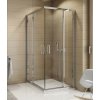 SANSWISS TOP-LINE TED2 ATYP 70 - 90cm pravé sprchové dvere do kombinácie / kút rohový - 50 – aluchróm - 07 – sklo číre