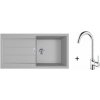 Franke SET T108 - S2D 611-100 ŠEDÁ + FP 9000 BEZ SPRCHY CHROM