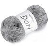 Pletacia mohérová priadza s nopkami Dori 100 g - (F015) sivá