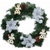 Vianočný veniec 40cm Strieborný