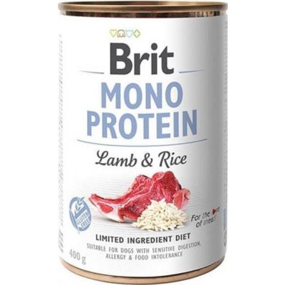 Brit Mono Protein Lamb & Brown Rice 400g konzerva