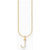 Thomas Sabo KE2249-414-14-L45V Gold-plated necklace letter J