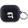 Karl Lagerfeld PU Embossed Karl Head puzdro pre AirPods 3, čierne 57983120881