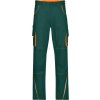 DAIBER JN 847 / Pánske pracovné nohavice, štandardné - dark green/orange 42