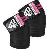 RDX KR11 GYM Bandáž na koleno BLACK/PINK - Standard Size