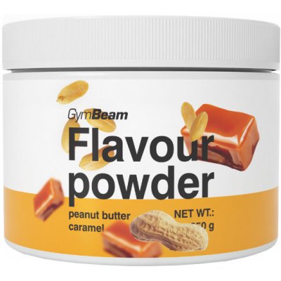 GymBeam Flavour powder arašidové maslo karamel 250 g