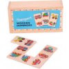 Bigjigs Toys Drevené domino Dopravné prostriedky