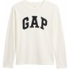 Detské tričko GAP, V-FRCH LS LOGO TEE biela,čierna L