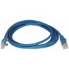 PremiumCord sputp02B patch UTP, RJ45-RJ45, level 5e, 2m, modrý