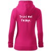 Trust me I´m Mgr. / Ver mi som Magister. - Mikina dámska trendy zipper s kapucňou - 2XL ( Purpurová )
