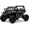 Elektrické autíčko UTV 24V, čierne, dvojmiestné, 2 x 200 W Motor, Lítiová batéria, EVA kolesá, odpružené nápravy, ektrická brzda, čalúnené sedadlo, 2,4 GHz DO, Dvojmiestne, USB, SD karta