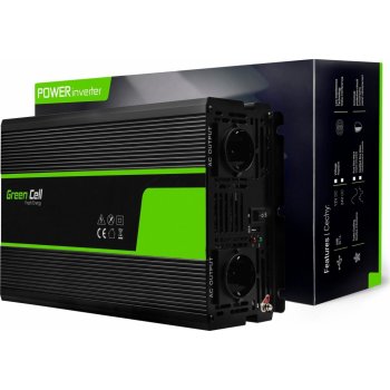 Green Cell INV20 24V/230V 2000W USB