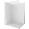 MEXEN/S - Kioto L Sprchová zástena WALK-IN 100 x 200, dekor, biela 800-100-103-20-30