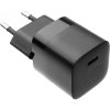 Mini adaptér,USB-C, 30W, čierny FIXED (Mini USB-C 30W bez kabelu)