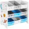 Songmics regál na hračky 9 boxov, vesmír 62,5x29,5x60