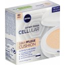 Nivea Expert Finish Cellular 3v1 Ošetrujúci tónovaný krémový make-up v hubke 02 Medium 15 g