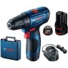 Bosch Náradie - 12V AKU vŕtací skrutkovač, 2x aku 2,0 Ah, nabíjačka 06019G8000