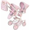 DeCuevas 90875 Skladací kočík pre dvojčatá bábiky s taškou Sophie 2025 – 91 cm 8436623380113