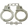 MFH Policajné putá s dvoma kľúčmi chrómové