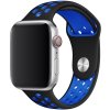 eses Športový silikónový perforovaný remienok pre Apple Watch 42 mm/44 mm/45 mm/46 mm/49 mm Farba: modrá - čierna