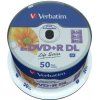 Verbatim 50ks DVD+R 8.5GB 8x / Injekt Printable / spindl case (97693)