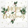 Procos Vianočné papierové obrúsky 3V merry christmas 33x33cm