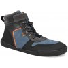 Barefoot zimné topánky Develab - Md Ct Sneaker Laces Velcro WR Blue Suede modre