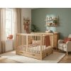 Ourbaby® Wooden crib for twins – natural