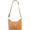 NovaKabelka.sk Batilda Camel Scura kožená talianska crossbody kabelka camel