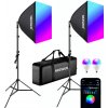 Neewer NK800 KIT 2x RGB Softbox 2700-6500K + statívy