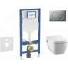 Geberit Duofix - Set predstenovej inštalácie, klozetu TECEone a dosky softclose, tlačidlo Sigma01, matný chróm SANI11CT2102