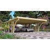 Drevený dvojitý prístrešok / carport CLASSIC 3C Lanitplast